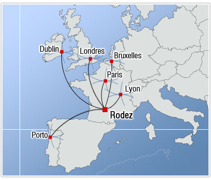 Ryanair flight to Rodez